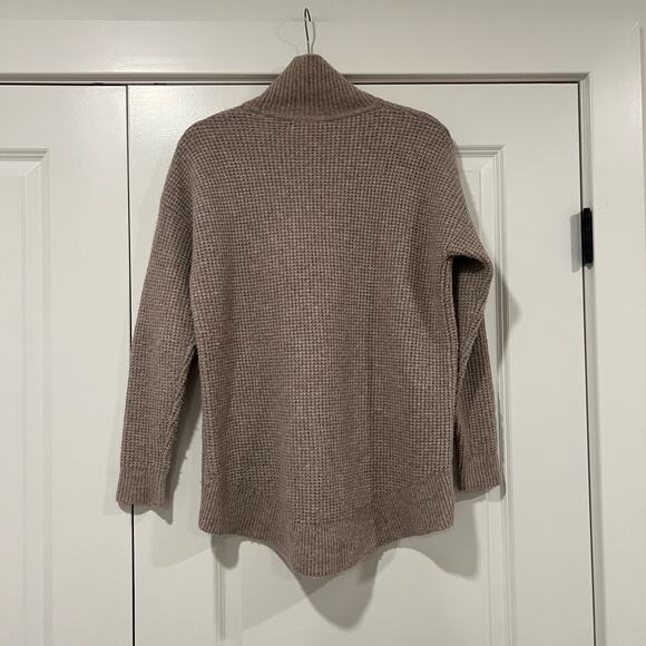 Madewell Women's Chunky Turtleneck Wool Alpaca Tan Size Small - Picture 6 of 9